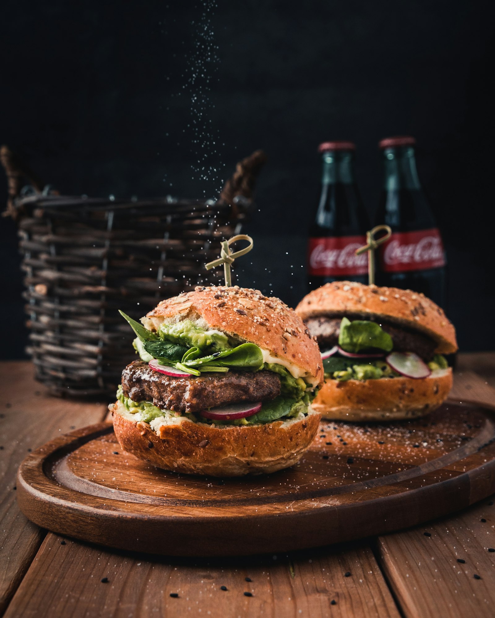 Smash burger con formaggio fuso